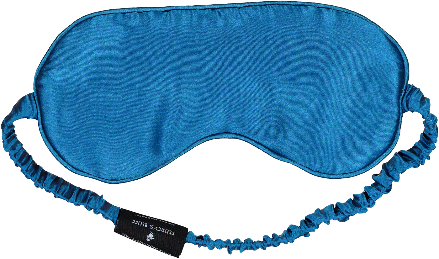 Mulberry Sleep Mask - Blue - PEDRO'S BLUFF - New Zealand Leather Bags & Accessories
