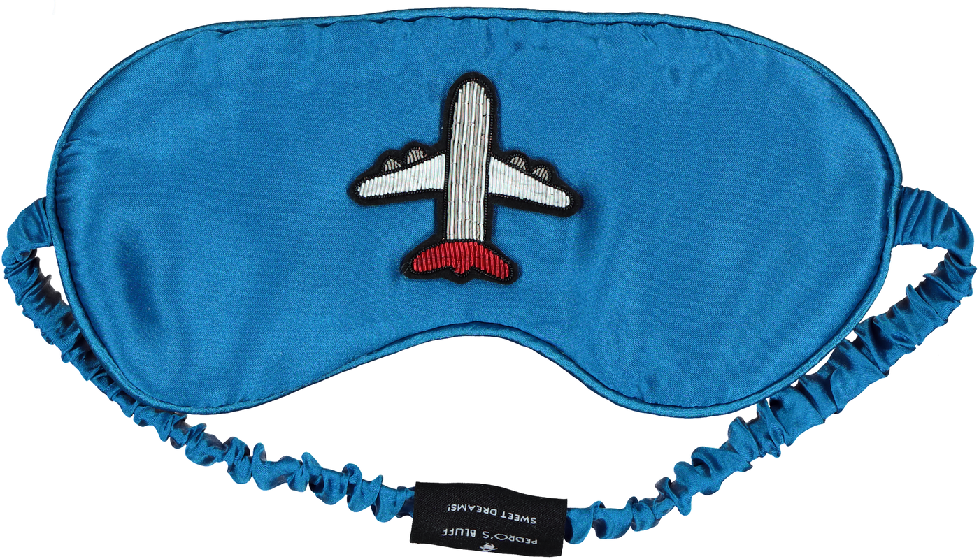 Mulberry Sleep Mask - Fly Away (Blue) - PEDRO'S BLUFF - New Zealand Leather Bags & Accessories