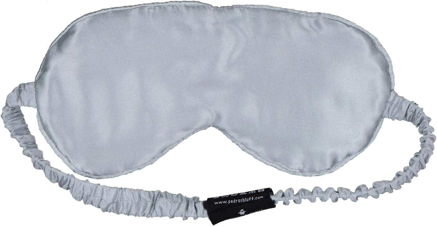 Mulberry Sleep Mask - Grey - PEDRO'S BLUFF - New Zealand Leather Bags & Accessories