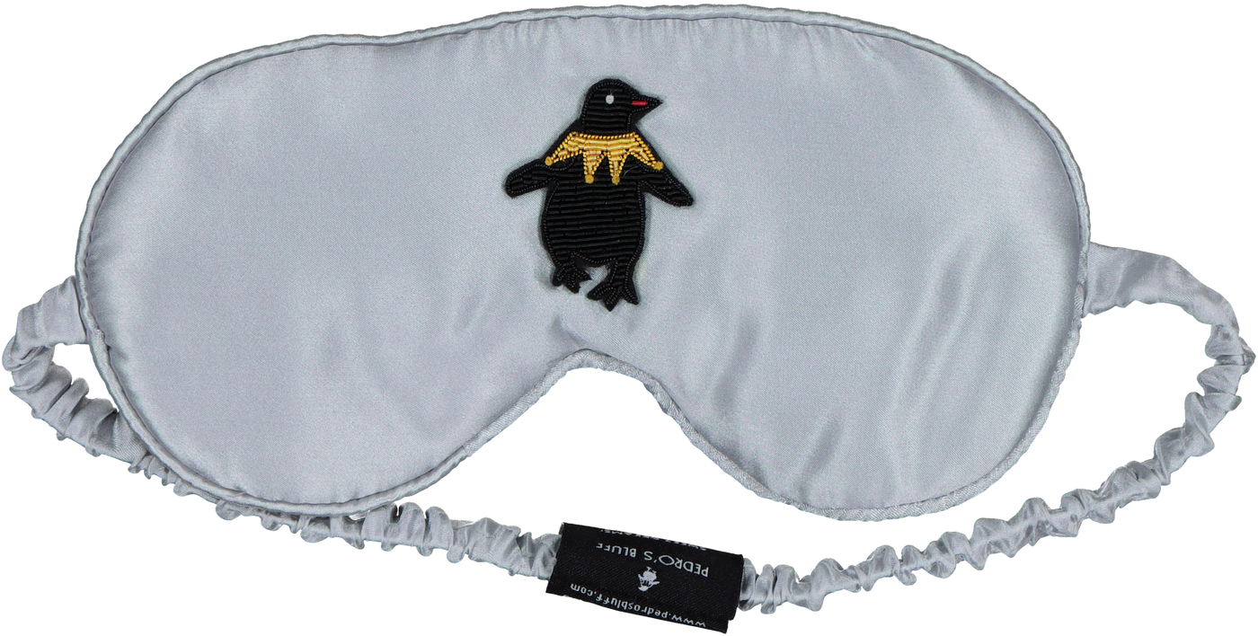 Mulberry Sleep Mask - Pedro (Grey) - PEDRO'S BLUFF - New Zealand Leather Bags & Accessories