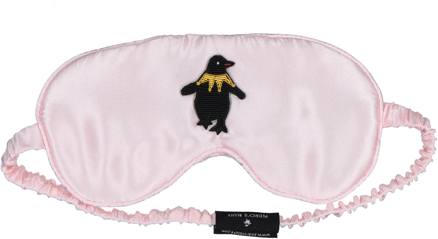 Mulberry Sleep Mask - Pedro (Pink) - PEDRO'S BLUFF - New Zealand Leather Bags & Accessories