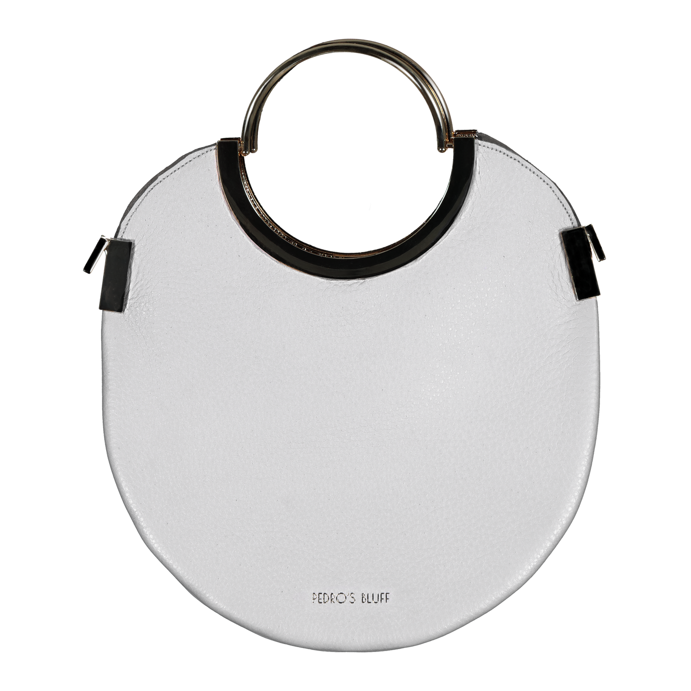 Vongole Circle Tote - White - PEDRO'S BLUFF - New Zealand Leather Bags & Accessories