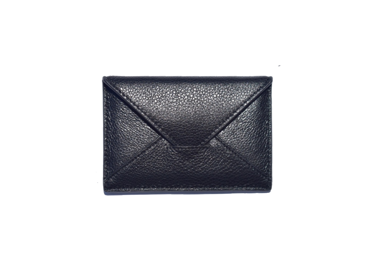 Envelope Cardholder - Jet Black - PEDRO'S BLUFF - New Zealand Leather Bags & Accessories