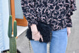 Fluffy Bluff Shearling Clutch - Black Sheep - PEDRO'S BLUFF - New Zealand Leather Bags & Accessories