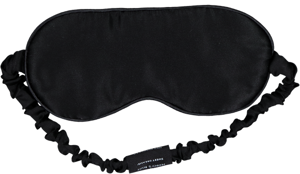 Mulberry Sleep Mask - Black - PEDRO'S BLUFF - New Zealand Leather Bags & Accessories
