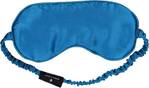 Mulberry Sleep Mask - Blue - PEDRO'S BLUFF - New Zealand Leather Bags & Accessories