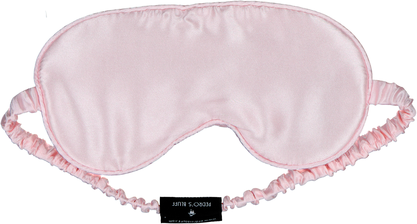 Mulberry Sleep Mask - Pink - PEDRO'S BLUFF - New Zealand Leather Bags & Accessories
