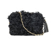 Fluffy Bluff Shearling Clutch - Black Sheep - PEDRO'S BLUFF - New Zealand Leather Bags & Accessories