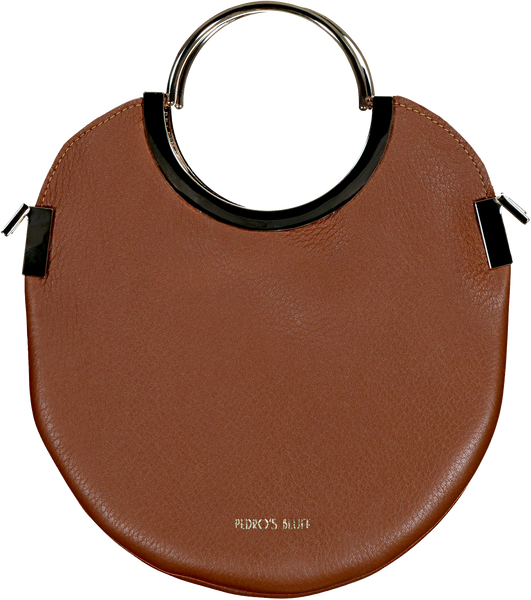 Vongole Circle Tote - Chestnut - PEDRO'S BLUFF - New Zealand Leather Bags & Accessories