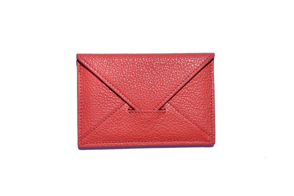 Envelope Cardholder - Red - PEDRO'S BLUFF - New Zealand Leather Bags & Accessories