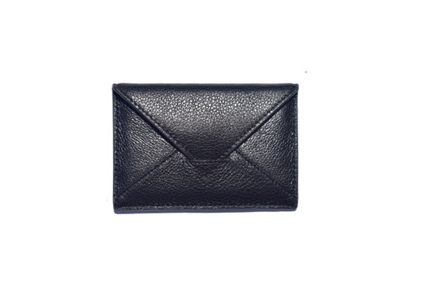 Envelope Cardholder - Jet Black - PEDRO'S BLUFF - New Zealand Leather Bags & Accessories